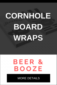 The Best Beer & Booze Cornhole Board Decal Wraps