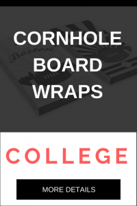 The Best College Related Cornhole Board Decal Wraps